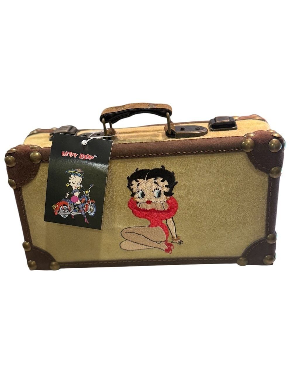Betty Boop Suede Box Purse Handbag Collectible 2008